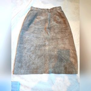 Evan Davies suade skirt
